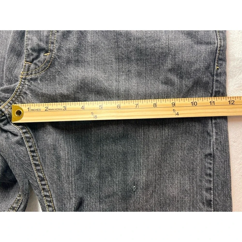 Levis 514 Slim Straight Denim Jeans Mens 36x32 Black 100% Cotton Mexico
